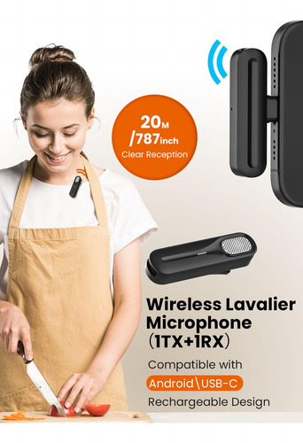 Kit De Vlogs Ukeyvision Vlog K5 Con Micrófono Lavalier Inalá