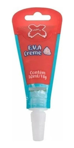 Eva Creme 30ml Com Ponta Make+ - Vermelho