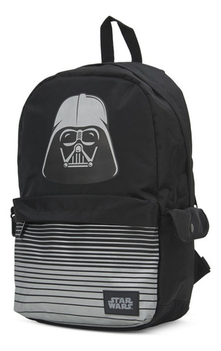 Mochila Mooving Star Wars Darth Vader Color Negro Diseño De La Tela Textil