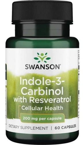 Indole 3 Carbinol Con Reseveratrol 200 Mg 60 Cápsulas