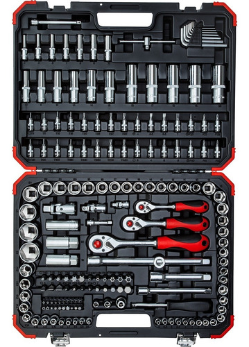 Imagem 1 de 9 de Jogo Soquetes Gedore Red Kit Ferramentas 172 Peças R45603172