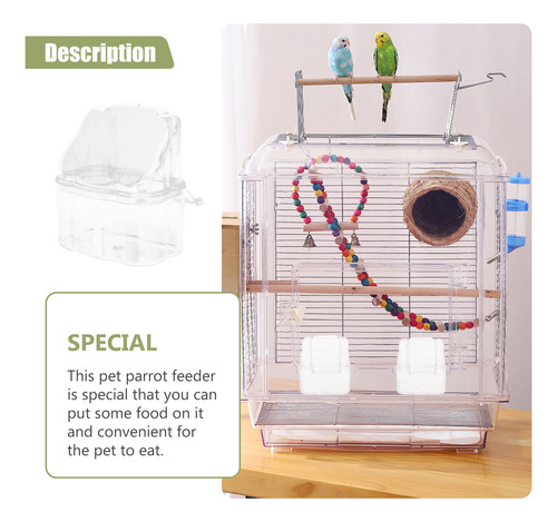 2 Comederos Para Pájaros Para Mascotas, Cajas De Alimentació
