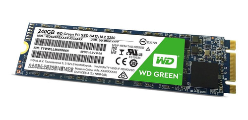 Disco sólido interno Western Digital WD Green WDS240G1G0B 240GB verde