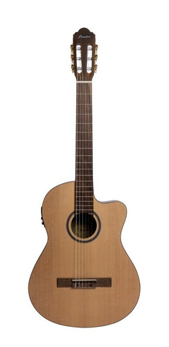 Guitarra Electro Criolla Bamboo Stage Gc-39 Eq Con Funda