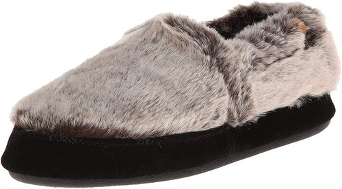 Acorn Tex Moc Chinchilla Zapatos Para Mujer 5-6us Gris/negro