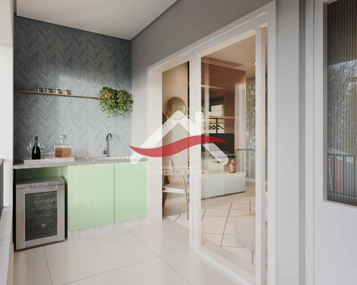 Imagem 11 de 12 de Biarritz - Const. Planeta, Apartamento 53 M², 1 Dormitório, Living, Cozinha Americana, Varanda Gourmet, Coworking, Spa, Lazer Total, 1 Vaga, Campolim - Ap00189 - 70032585
