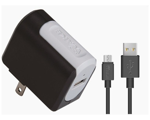 Cargador Wake Home 2.4 + Cable Usb 1.8m Microsd 