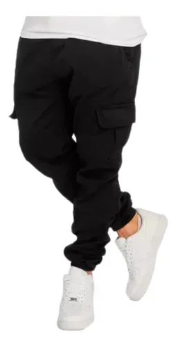 Pantalon Cargo Bolsillos Hombre Jogger Jogging