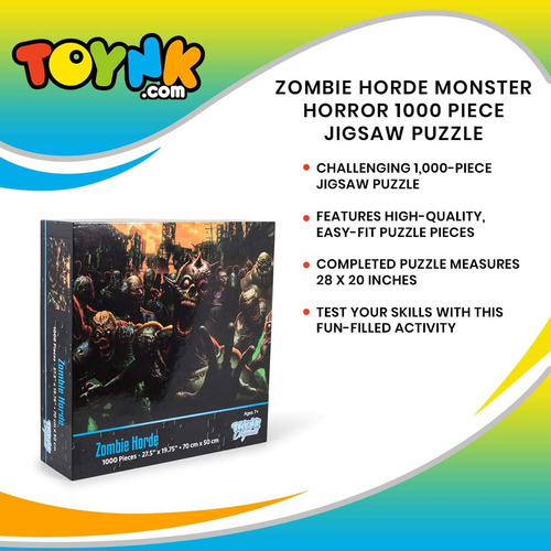 Rompecabezas Toynk Zombie Horde Monster Horror 1000 Piezas