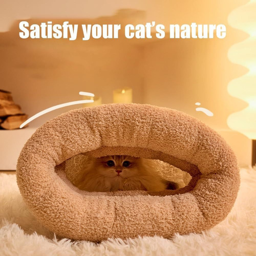 Saco De Dormir Para Gatos, Cama Cálida De Algodón, Suave Fel