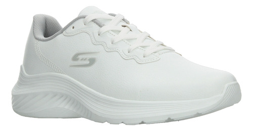 Tenis Hombre Skechers Blanco Deportivo Entrenamiento Running Escolar Agujetas Cómodo Para Caballero