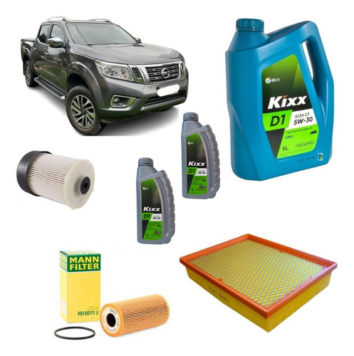 Kit Mantención Nissan Np 300 2.3 Diesel 2016-2021 5w30 Sint.