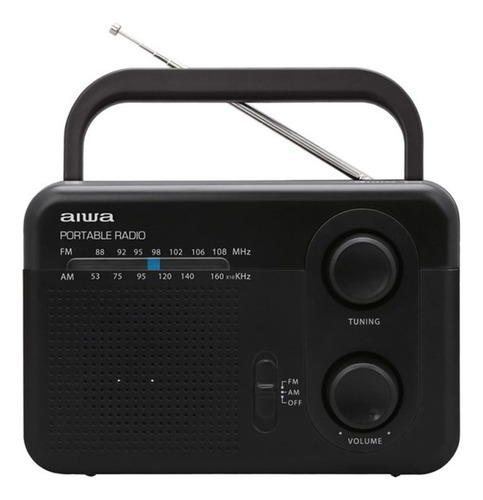 Radio Am-fm Análoga Portátil Antena Entrada Auriculares Aiwa