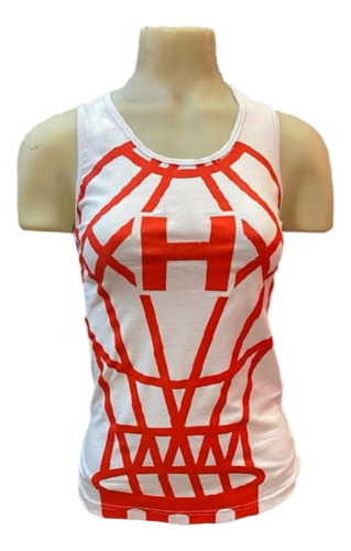 Musculosa Globo Huracán Blanca