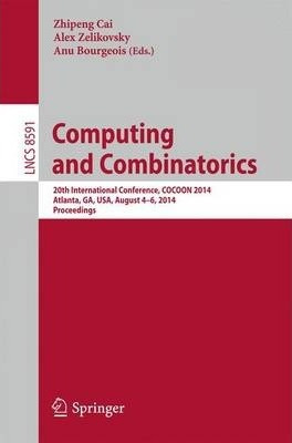 Libro Computing And Combinatorics - Zhipeng Cai