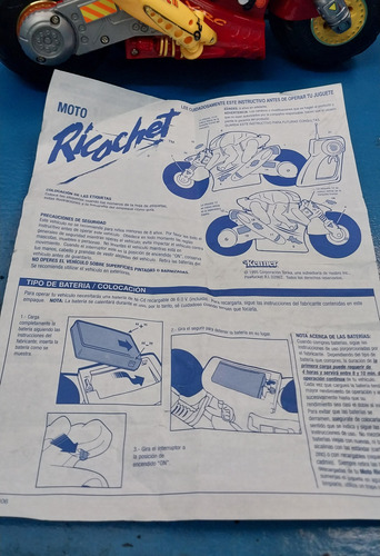 Motocicleta Ricochet Xrc Control Remoto Funcionando Rojo Ricochet (Usado)
