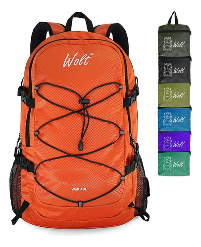 Wolt | Mochila De Viaje Plegable De 40l, Mochila Liviana Ple