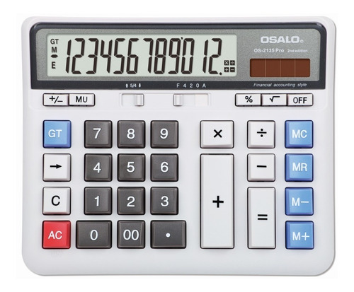 Calculadora Electrónica Osalo 12 Dígitos Computadora Grande