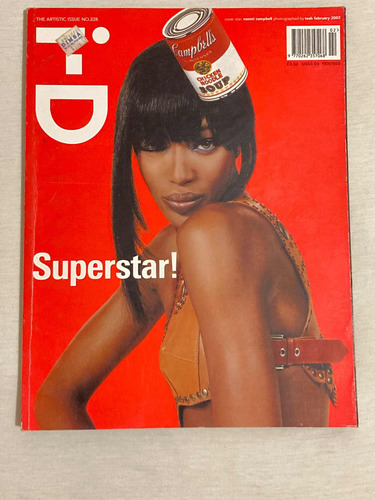 Revista I-d / Naomi Campbell Feb 2002 Uk Impecable