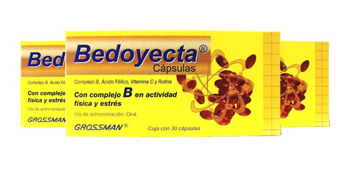 Bedoyecta Grossman 30 Capsulas 3 Cajitas Envio Full