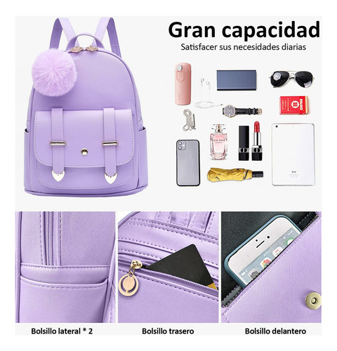 Mini Mochila De Moda Para Mujer Casuals, Mochila Antirrobo