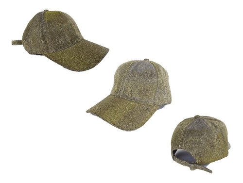Imagen 1 de 3 de Gorra Mujer Clasica Beisbolera Deportiva Dorada Roja Fucsia