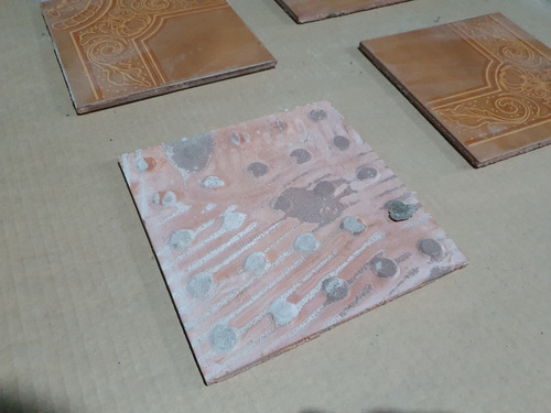 Ceramica 20x20 Marron Guarda Dibujo Reposicion Piso Pared (Usado)