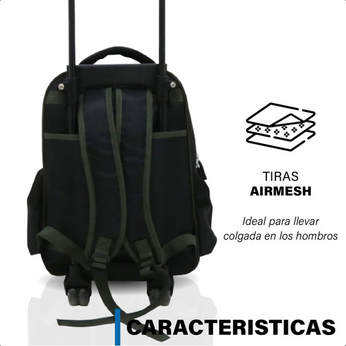 Mochila Carrito Primaria Escolar Diseños Carro 16 Pulgadas