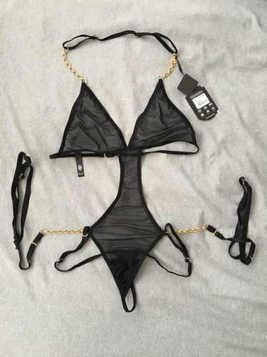 Sexy Body En Tull Con Cadenas Bésame