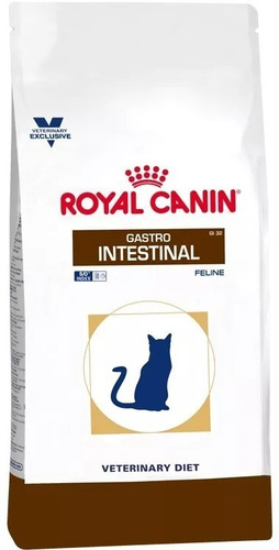 Imagen 3 de 3 de Alimento Royal Canin Veterinary Diet Feline Gastrointestinal (GI 32) para gato adulto sabor mix en bolsa de 2 kg