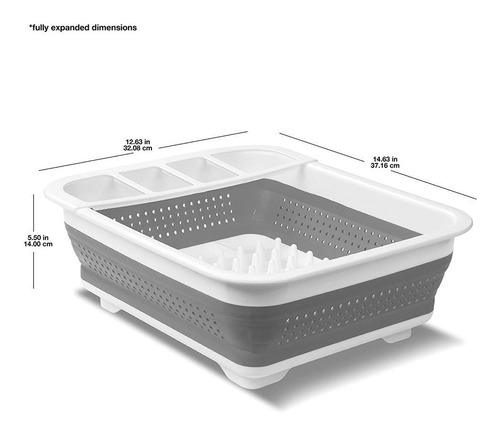 Imagen 2 de 9 de Secaplatos Escurridor Plegable Silicona