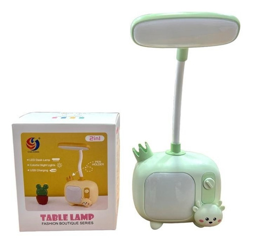 Velador Infantil Lampara Led Recargable Usb Mini Tv +luz Rgb
