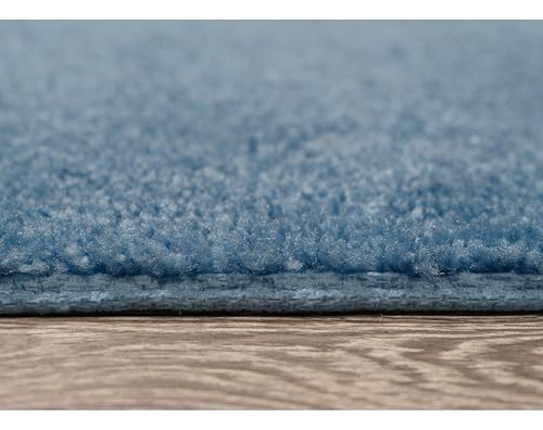 Juego De 4 Alfombras De Baño Azules Lavables