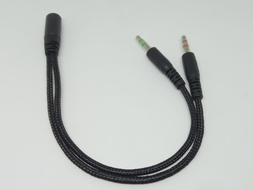 Cable En Y  3.5 Mm De 1 Hembra A 2 Macho   