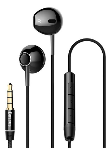 Auriculares Cable In Ear Baseus Encok H06 C/ Microfono Negro