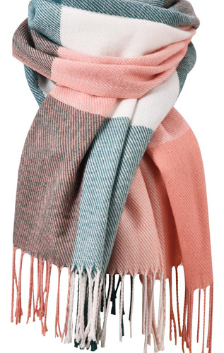 Bufanda De Invierno Clothirily Modelo A Cuadros Para Mujer Color Diseño De La Tela Talle