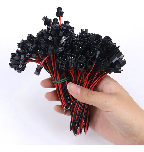 Imagem 5 de 5 de Conector Jst Sm 02 Vias Engate Rabicho Macho/femea 50 Pares
