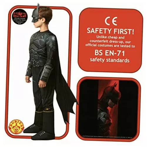 Rubie's 702987l Dc Disfraz De Batman Deluxe Para Niños