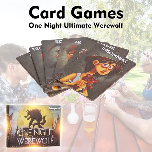 One Night Ultimate Werewolf Card Games 10 Minutos Fast Table