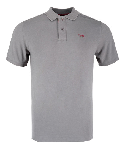 Polera Hombre Lippi First Class Elastic Polo Gris I19