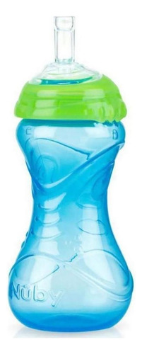 Copo Garrafinha Infantil 300 Ml Meninos Azul Nuby Nb10157