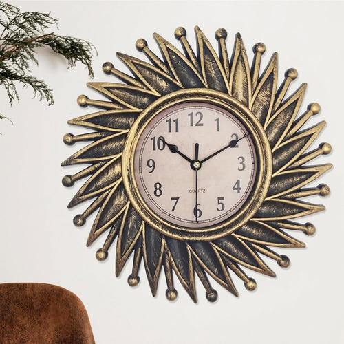 Reloj De Pared Pequeño, Reloj De Bronce De 10 Pulgadas, Func