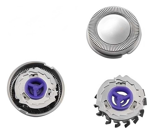 3 Cabezales De Repuesto Afeitadora Para Philips Hq56 Hq4 Hq3