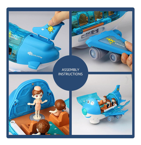 Juguete De Avión Eléctrico Para Niños Con Luz Y Música