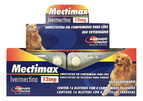 Mectimax 12mg - Combo 16 Comprimidos - Cartela Avulsa + Bula