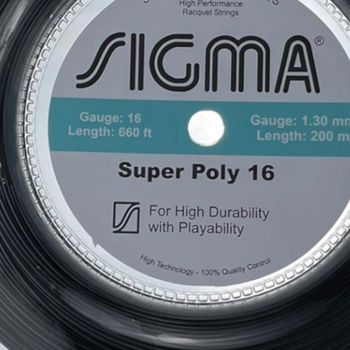 Corda Sigma Super Poly 1,30mm Preto Rolo Com 200 Metros