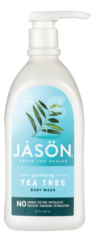 Gel De Baño Jason Tea Tree Con Vitamina E Y Provitamina B5 8