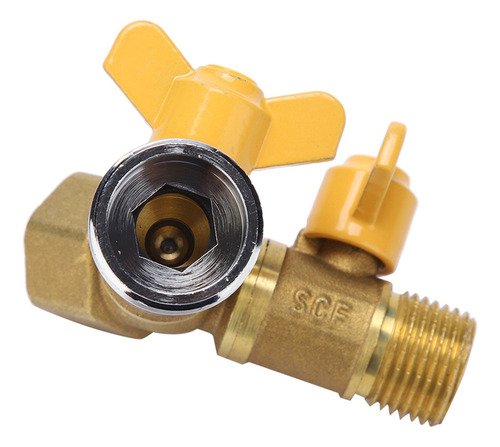 Conector De Doble Grifo G1/2 De Latón Para Riego De Jardín,