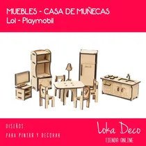 Comprar Muebles Comedor Cocina Muñecas Lol Playmovil - Fibro Facil
