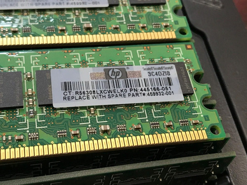 Memoria 1gb Ddr2 Ecc Pc2-6400e Hp 445166-051 459932-001